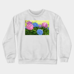 Big And Bright Hydrangeas Crewneck Sweatshirt